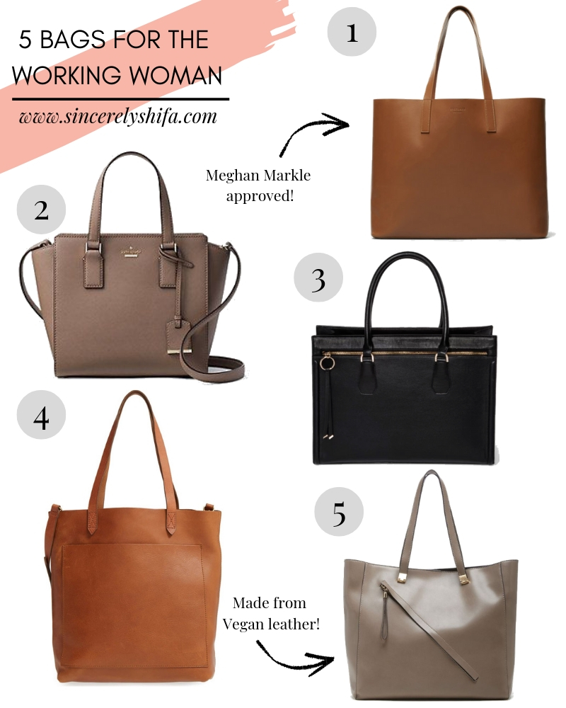 5 Must Have Bags for the Working Woman - Sincerely Shifa